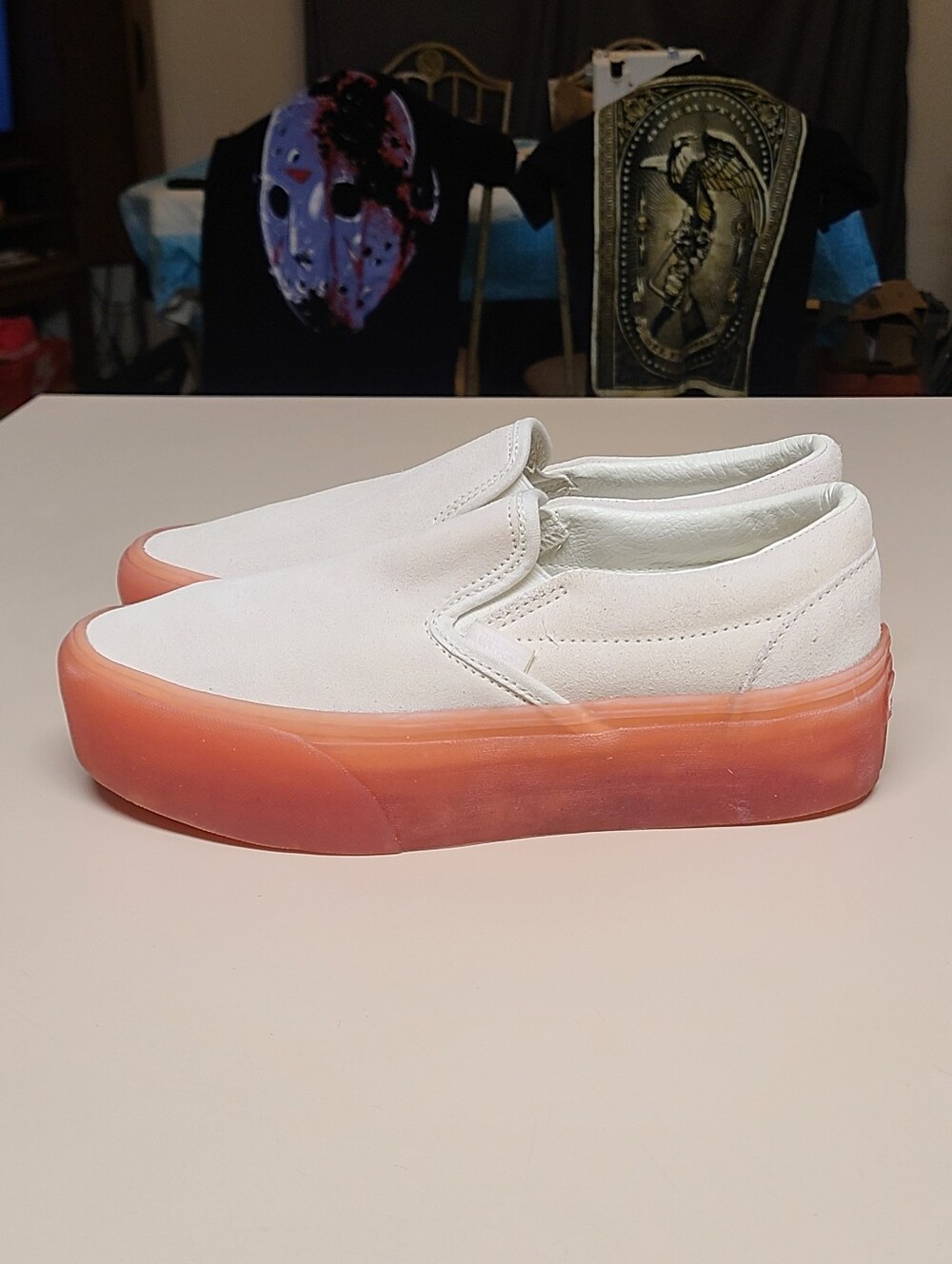 Vans Classic slip on Stackfoam platform casual skateboard sneakers size 8.5 - Picture 5 of 10